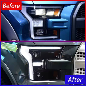 Phare LED AURON DRL pour Ford Raptor F150 2015-2020, accessoires automobiles, 36W 6000K, montage universel, phare avant AURON - Product Image 4