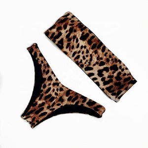 Maillot de bain personnalisé, <span class=keywords><strong>bikini</strong></span> triangle léopard imprimé, tissu recyclé, maillot de bain brésilien sexy - Product Image 6