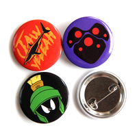 Badge en métal personnalisé pas cher en gros, bouton imprimé avec logo, carré, rond, 32mm, 37mm, 44mm, 58mm, en étain ou en tôle