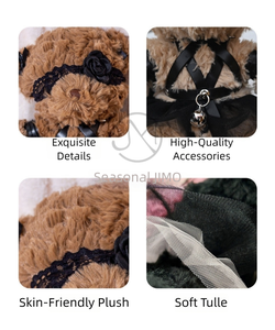 Jouets en peluche H-4, suggestifs et thérapeutiques, y compris un ours en peluche en forme de cloche pour bondage, adaptés aux jeux de rôle SM. - Product Image 5