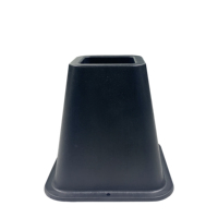 Healthmenex Lot de 4 rehausseurs de bureau et de lit en plastique, antidérapants, légers, durables, écologiques, robustes, type pieds d'éléphant, capacité 140 kg