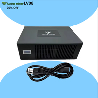 Lucky Miner LV02 78Kh/s 1W SHA-256 Bitcoin Solo Miner WiFi USB-C Dispositif minier éducatif à faible puissance Machine ASIC silencieuse