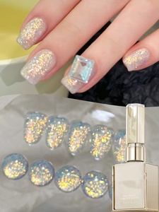 Gel vernis à ongles semi-permanent pailleté 15 ml, à retirer par trempage, compatible UV/LED, pour manucure DIY et professionnelle - Product Image 2