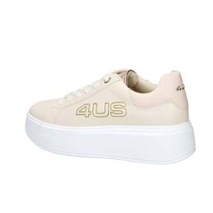 Sneakers da Bambina 4Us Paciotti Beige Stile Platform per Uso Casual - Product Image 1