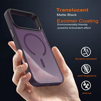 Étui de téléphone Matt pour iPhone 18 Pro Max, coque de téléphone magnétique résistante aux chocs pour iPhone 18 Pro 17 16 15 LM139
