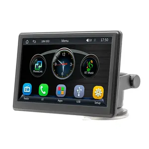 Pemutar MP5 Mobil 7 inci portabel CarPlay nirkabel interkoneksi ponsel Multimedia mobil gigi biru MP3