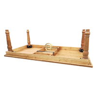 Meubles d'extérieur en bois massif, table à manger rétro en bois, pieds de table amovibles, table de réception pour hôtel, mariage, banquet, événement