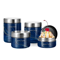 420ml 450nl pot de nourriture de crème glacée personnalisé en acier inoxydable Double paroi récipient de nourriture pour enfants boîte à déjeuner isolée LGFB