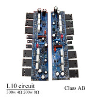 Carte amplificateur de puissance 300W 2 canaux Circuit L10 TT1943 TT5200 classe AB amplificateur haute puissance son chaud