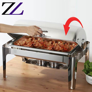 Scaldavivande <span class=keywords><strong>Elettrico</strong></span> Professionale per Buffet, Chafing Dish <span class=keywords><strong>Nobo</strong></span> per Ristorazione, Produzione Giapponese - Product Image 2