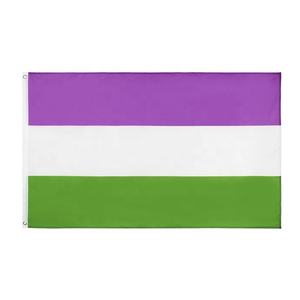 Precio de fábrica Bandera del orgullo del Oso de 3x5 pies LGBTQIA Oso Hermandad Gay Arco Iris Banner - Product Image 5