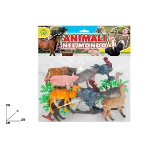 Animali Nel Mondo <b>Animal</b> Figures <b>Plastic</b> Set for Kids 3+ Years MAZZEO GIOCATTOLI Italy - Product Image 1