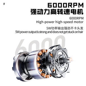 Tondeuse à cheveux électrique Kemei Km 2293, corps métallique, affichage numérique, fonction de sécurité, modèle rechargeable - Product Image 3