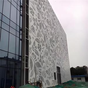 Modern Aluminum Curtain <b>Wall</b> <b>Panels</b> 3D Carved Decorative Facade Exterior Use Powder Coated Anti Corrosion Contemporary Design - Product Image 5