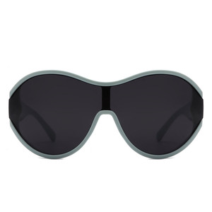 Gwyneth - Lunettes de soleil ovales surdimensionnées rétro, rondes et incurvées, tendance - Product Image 5