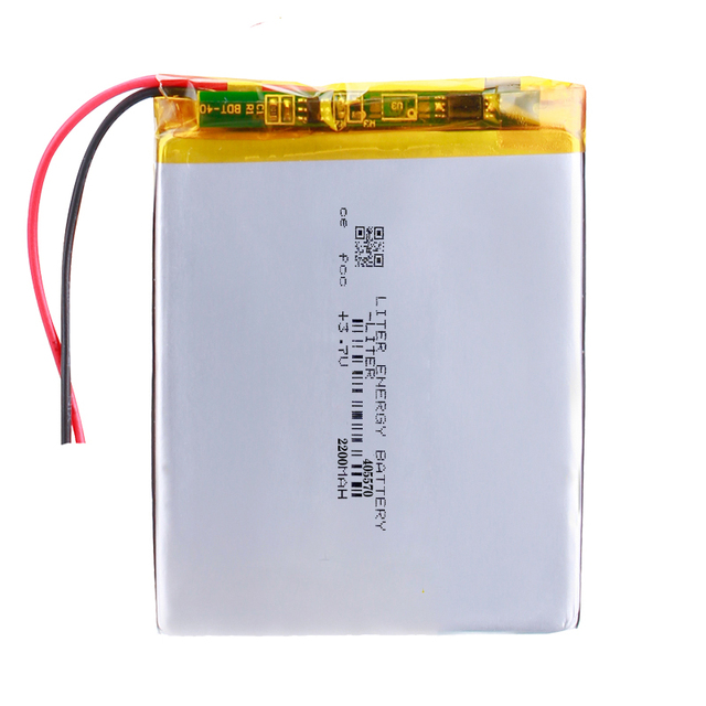 3.7V 2200mAh 405570 Rechargeable High Capacity Lipo Li Polymer Battery for Smartwatch