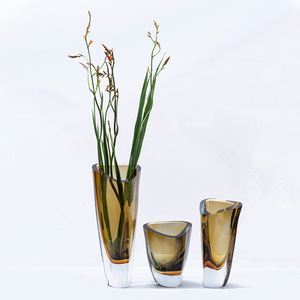 Venta al por Mayor de Floreros Modernos de Cristal Transparente con Formas Únicas, Decoración para Bodas, Tamaño Completo - Product Image 5