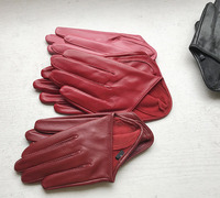 Gants courts en fourrure de mouton, longueur opéra, style locomotive, vente en gros spéciale, mode étoile, pur, pour femmes, hiver, respirant, uni, usage quotidien