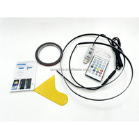 Bandes lumineuses LED pour l'intérieur de la voiture, 5V USB, accessoires de voiture, contrôle intelligent par application, synchronisation musicale, changement de couleur RGBIC, lampe de voiture