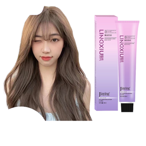 Jiaying <strong>Semi</strong>-<strong>Permanent</strong> Low Ammonia Fragrance Herbal <strong>Hair</strong> <strong>Dye</strong> Cream for Covering White <strong>Hair</strong> Hazelnut Gray Brown Colors Gentle - Product Image 1