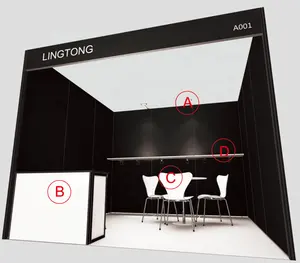 Authentic OEM 360 Photo Display Booth For Any Kind of Trade Fair