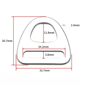 Hebilla de Anilla en D Triangular de Acero Inoxidable de 20mm, Cierre de Bucle Duradero para Correa de Bolso, Cinturón, Collar de Mascota, Cadena, Cinta, Cuero y Manualidades - Product Image 3
