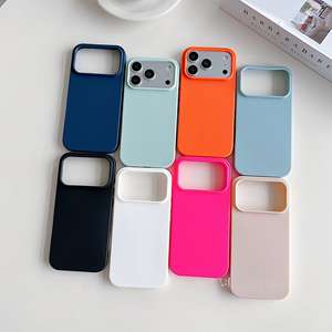 Coque Compatible iPhone 17, Étui Antichoc iPhone 16, Coque de Protection Mate Souple Couleur Bonbon avec Grands Trous pour iPhone 17 Pro - Product Image 1