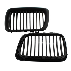 Grille de pare-chocs BMW E36 en plastique ABS noir mat, remplacement 1997-1999 - Product Image 4