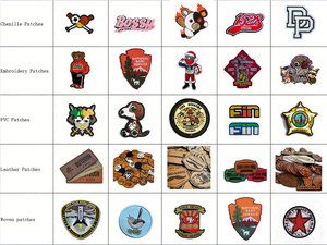 3D Custom Embroidered Logo <strong>Patches</strong> With Puff Embroidery Adhesive Iron-On Heat Transfer Badges For Clothes Hats &amp; Bags - Product Image 6