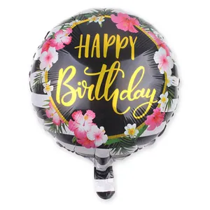 Wholesale items foil-High Quality Birthday Party Items Foil Balloons Party Decoration Letter Happy Birthday 18inch Balloon
