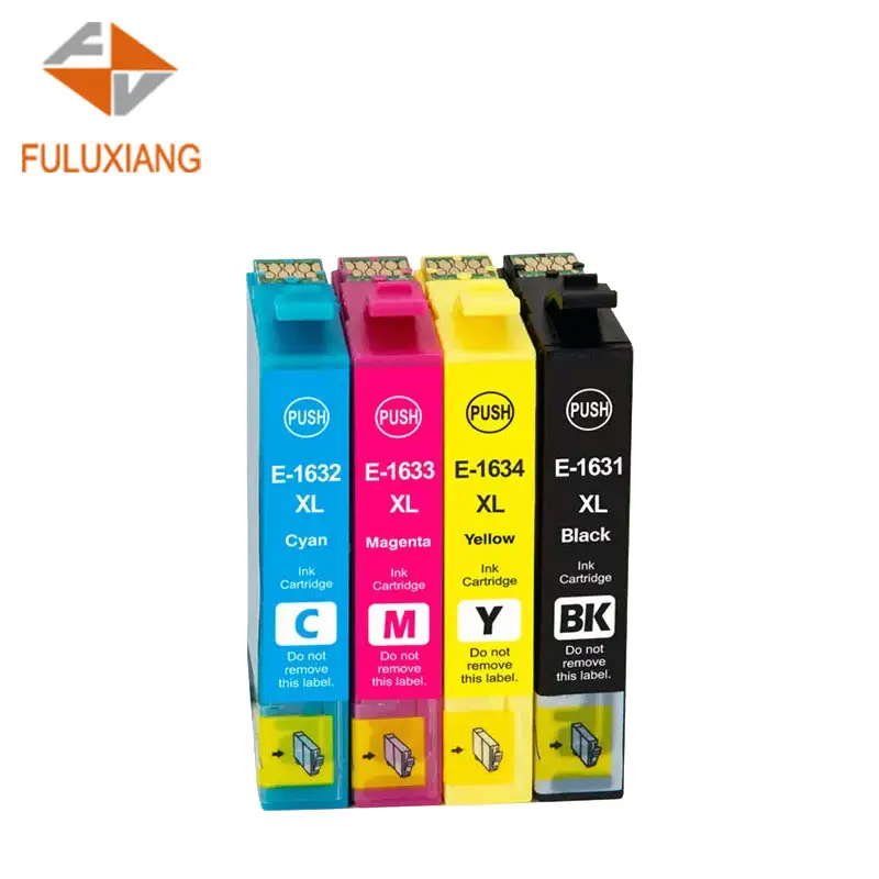 FULUXIANG Compatível T1631 T1632 T1633 T1634 16XL Cartuchos de tinta para impressora Epson WF-2010W 2510WF 2520NF