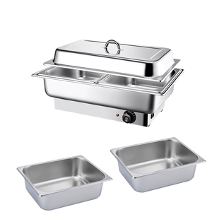 Contenitore riscaldante Buffet <span class=keywords><strong>elettrico</strong></span> 9L scaldabagno contenitore buffet piatto per feste Catering banchetti Set - Product Image 6