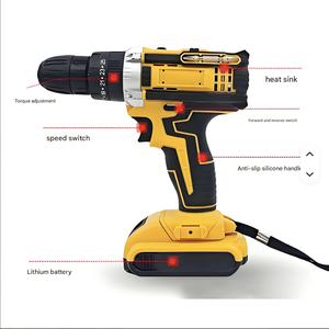 Cordless Hammer & Impact Drill Set Variable Speed 12V Lithium Battery Professional <b>Power</b> <b>Tool</b> OEM Kit 06-13(TYPE Z) 06-13(TYPE Z - Product Image 2