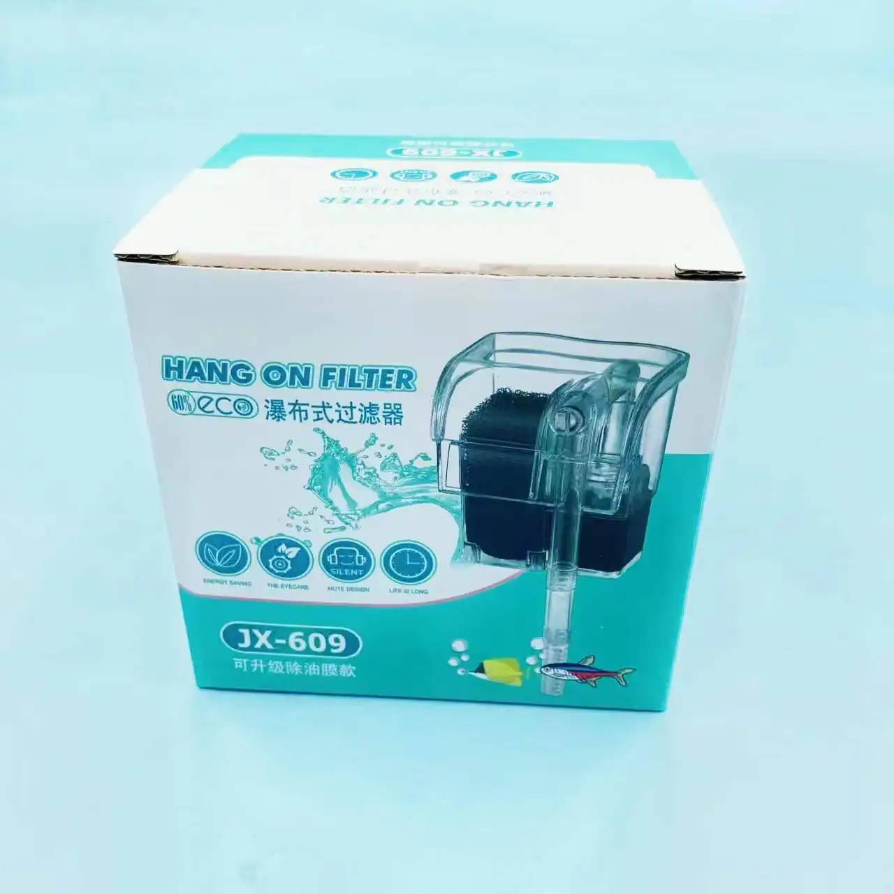 Amazon Hot Sell New Waterfall Hang On External Oxygen Pump Water Filter For Aquarium Fish Tank Dropshipping