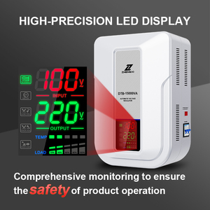 Dtb duy nhất giai đoạn dẫn hiển thị kỹ thuật số ổn định 1KVA 3KVA 5KVA 8KVA 10KVA treo tường <span class=keywords><strong>AC</strong></span> điều khiển điện áp cho văn phòng - Product Image 3