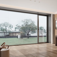 Fenêtre coulissante en alliage d'aluminium sur mesure, isolation thermique haute performance, réduction du bruit, fenêtre en verre