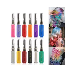 Hair Chalk Comb 13 Colors Temporary Hair Dye Disposable Mascara for Girls Kids Washable Hair Color Chalk for Party Birthday