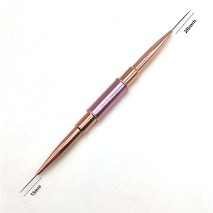 طلاء جل مسطح بالأشعة فوق البنفسجية من جانبين شخصي بجودة جيدة فرشاة منشئ جل للشعر الصناعي مع فرشاة مبطنة - Product Image 3