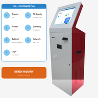 Distributeur de billets à écran tactile en libre-service de 19 pouces avec imprimante thermique de distribution d'argent et de pièces de monnaie