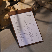 Support de menu en bois personnalisé de haute qualité avec logo, support de menu pour restaurant