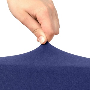 Housse de <span class=keywords><strong>table</strong></span> de bar à cocktails jetable en spandex tissé <span class=keywords><strong>extensible</strong></span> pour tables pliantes – Offre Spéciale - Product Image 4