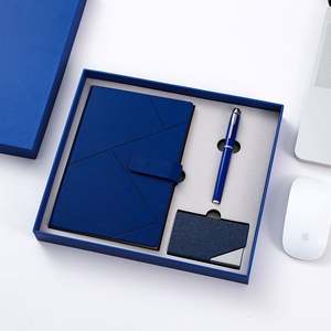 Vente en gros Coffret cadeau pour cahiers A5 Journal Cadeau d'affaires Tasse thermos Coffret cadeau personnalisable avec stylo et bouteille d'eau - Product Image 5