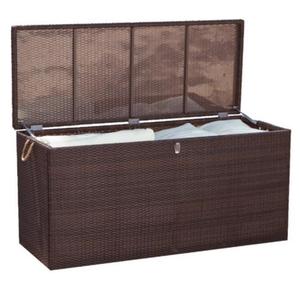 All weather wicker outdoor patio storage box