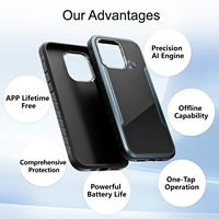 Alvora Ai custodia per cellulare con traduzione vocale per iPhone 13/14/15/16/17 Pro/AIR/Promax/S23/S24/S25-iOS di ricarica magnetica