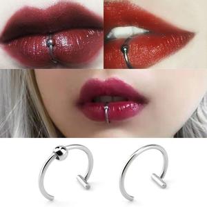 Groothandel Punk Hiphop Roestvrij Staal Lip Ring C Clip Lip Ring Body <span class=keywords><strong>Piercing</strong></span> <span class=keywords><strong>Labret</strong></span> <span class=keywords><strong>Piercing</strong></span> Voor Mannen En Vrouwen - Product Image 5