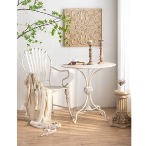 <span class=keywords><strong>Ensemble</strong></span> de <span class=keywords><strong>table</strong></span> <span class=keywords><strong>et</strong></span> de <span class=keywords><strong>chaises</strong></span> de <span class=keywords><strong>jardin</strong></span> en fer blanc durable de style européen pour salon <span class=keywords><strong>et</strong></span> usage extérieur - Product Image 3