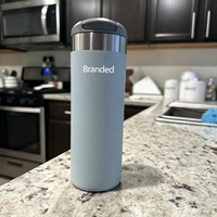Bouteille d'eau anti-fuite de 16 oz avec couvercle à verrouillage et ouverture facile, modèle TransitFlipTop, de la célèbre marque originale TransitBottle