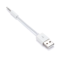 Câble adaptateur de transfert audio USB vers 3.5mm Jack 3.5mm vers USB 2.0 Cordon de chargeur de synchronisation de données pour iPod Shuffle 3rd 4th 5th