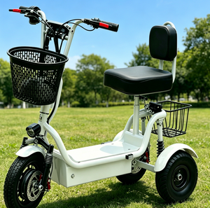 Mini trottinette <span class=keywords><strong>électrique</strong></span> pliable à châssis ouvert pour adultes, trajets quotidiens, <span class=keywords><strong>tout</strong></span>-<span class=keywords><strong>terrain</strong></span>, 3 roues, longue autonomie, petit <span class=keywords><strong>tricycle</strong></span> pour personnes âgées 501800W - Product Image 4