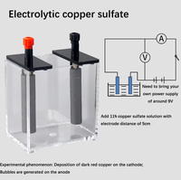 Demonstrasi Elektrolisis Galvanik Strip Cu/Zn/Fe Elektroda Batang Karbon Potensi Elektroda Sel Voltaik Sekunder Demo